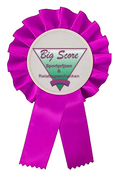 R 05 Jury Rozet Ø 8,5 L: 14,5 cm met optie Full-Colour logo Ø 50 mm